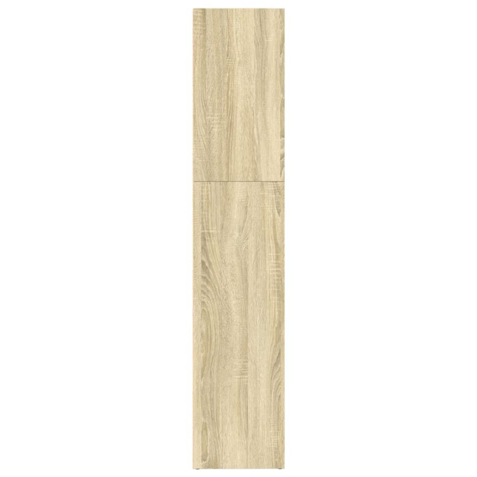 Estantería de madera de ingeniería roble Sonoma 80x30x152