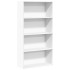Estantería de madera de ingeniería blanca 80x30x152