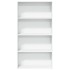 Estantería de madera de ingeniería blanca 80x30x152