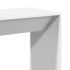 Mesa alta de bar madera ingeniería blanca 102x50x103,5