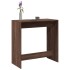 Mesa alta de bar madera ingeniería marrón roble 102x50x103,5