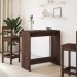 Mesa alta de bar madera ingeniería marrón roble 102x50x103,5