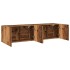 Muebles de TV de pared 2 uds madera envejecida 80x30x41