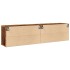 Muebles de TV de pared 2 uds madera envejecida 80x30x41