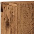 Muebles de TV de pared 2 uds madera envejecida 80x30x41