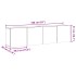 Muebles de TV de pared 2 uds madera envejecida 80x30x41