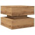 Mesa de centro con luces LED roble artisian 50x50x40
