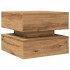 Mesa de centro con luces LED roble artisian 50x50x40