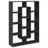 Estantería de madera de ingeniería negra 80x31x169
