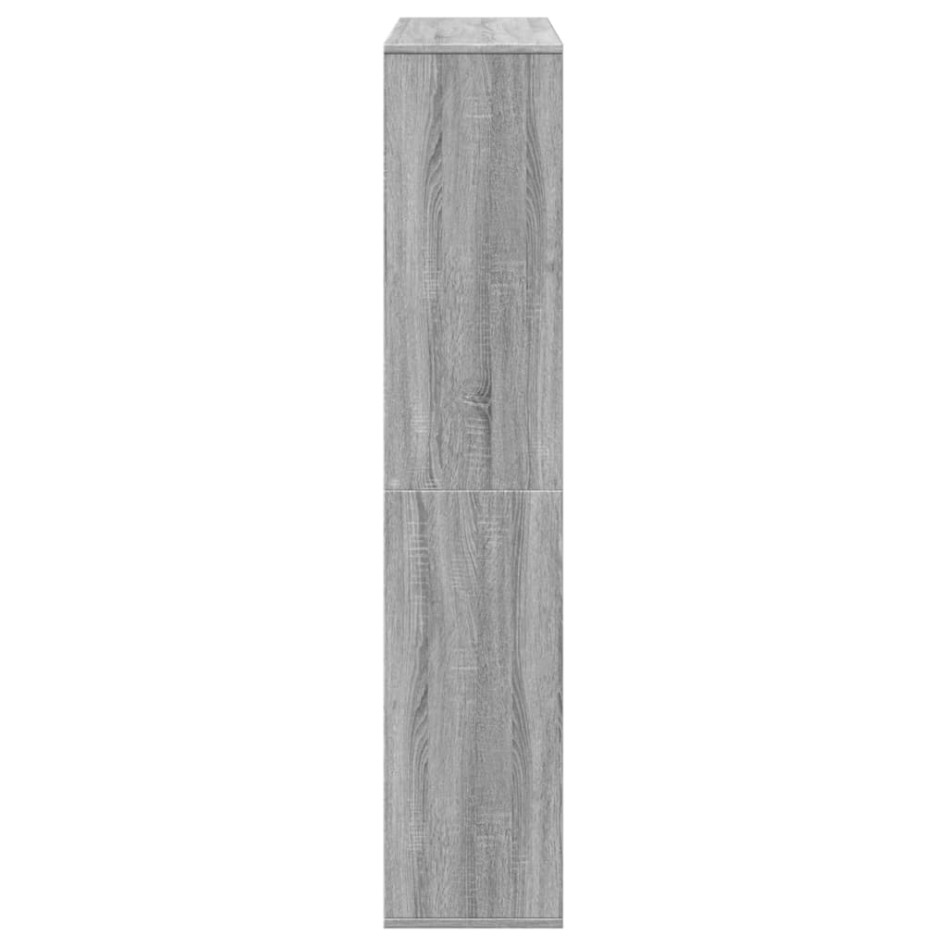 Estantería madera de ingeniería gris Sonoma 102x29x143