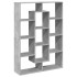 Estantería de madera de ingeniería gris hormigón 102x29x143