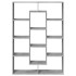 Estantería de madera de ingeniería gris hormigón 102x29x143