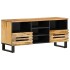 Mueble de TV madera maciza de mango rugosa 100x34x46