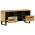 Mueble de TV madera maciza de mango rugosa 100x34x46