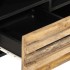 Mueble de TV madera maciza de mango rugosa 100x34x46