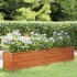 Arriate oxidado de acero corten 240x40x45