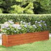 Arriate oxidado de acero corten 240x40x45 cm