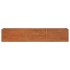 Arriate oxidado de acero corten 240x40x45