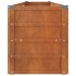 Arriate oxidado de acero corten 240x40x45