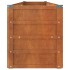 Arriate oxidado de acero corten 240x40x45