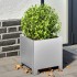 Jardineras 2 unidades acero galvanizado 30x30x30