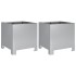 Jardineras 2 unidades acero galvanizado 30x30x30