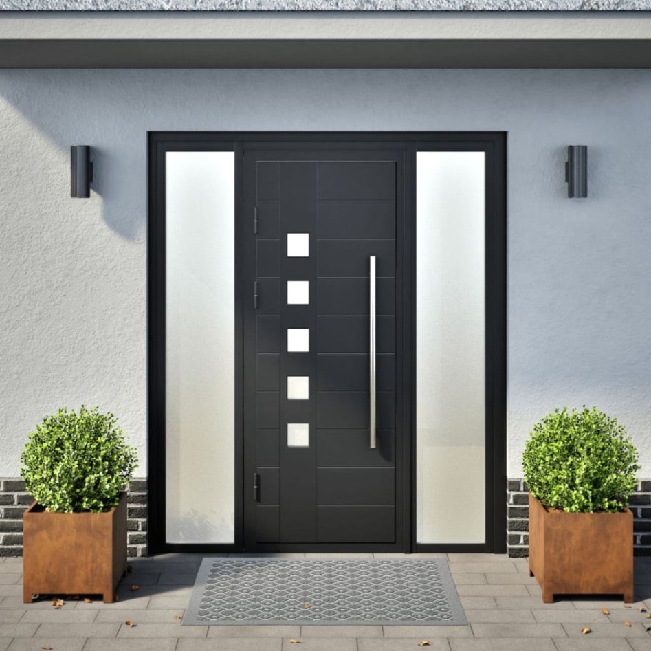 Jardineras 2 unidades acero oxidado 40x40x40