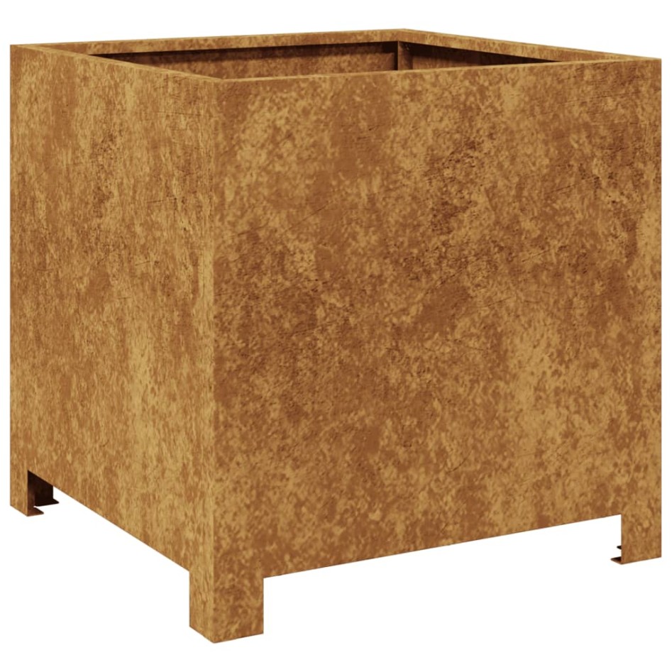 Jardineras 2 unidades acero oxidado 40x40x40