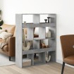 Separador de ambientes madera gris hormigón 100x33x125,5 cm