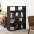 Separador de ambientes madera ingeniería negro 100x33x125,5