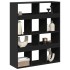 Separador de ambientes madera ingeniería negro 100x33x125,5