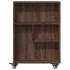 Carrito de almacenaje estrecho madera marrón roble 48x13x68
