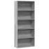 Estantería madera ingeniería gris Sonoma