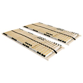 Somieres de cama 2 uds con 28 láminas 7 zonas 70x200