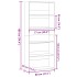 Estantería madera ingeniería blanca