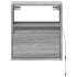 Mueble de TV de pared con luces LED gris Sonoma 41x31x45