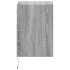 Mueble de TV de pared con luces LED gris Sonoma 41x31x45