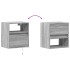 Mueble de TV de pared con luces LED gris Sonoma 41x31x45