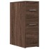 Armario de baño estrecho con ruedas madera marrón