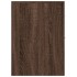Armario de baño estrecho con ruedas madera marrón