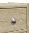 Armario de baño estrecho con ruedas madera roble