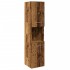 Armario pared baño madera ingeniería envejecida 30x30x130