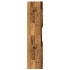 Armario pared baño madera ingeniería envejecida 30x30x130
