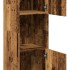 Armario pared baño madera ingeniería envejecida 30x30x130