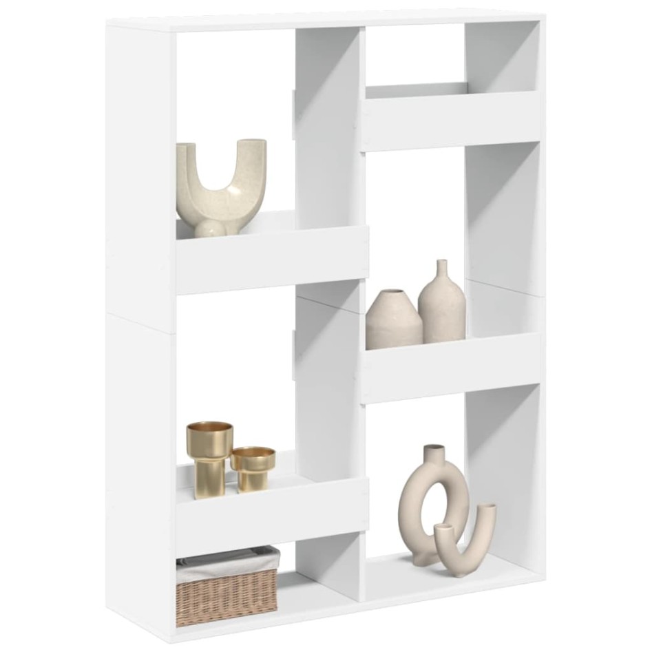 Separador de ambientes madera ingeniería blanco 100x33x135