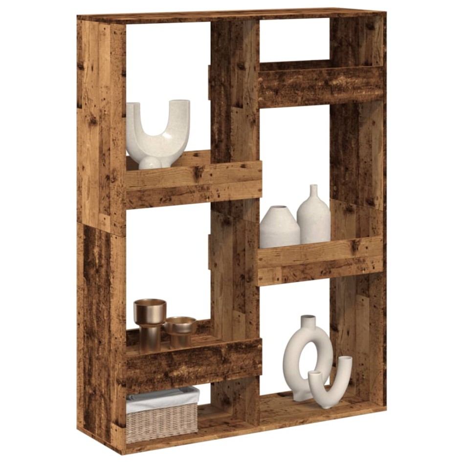 Separador de ambientes madera envejecida 100x33x135