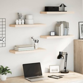 Estantes flotantes 4 uds madera de ingeniería 60x23,5x4