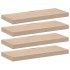 Estantes flotantes 4 uds madera de ingeniería 60x23,5x4