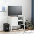 Mueble para TV de acero verde oliva 100,5x39x60,5