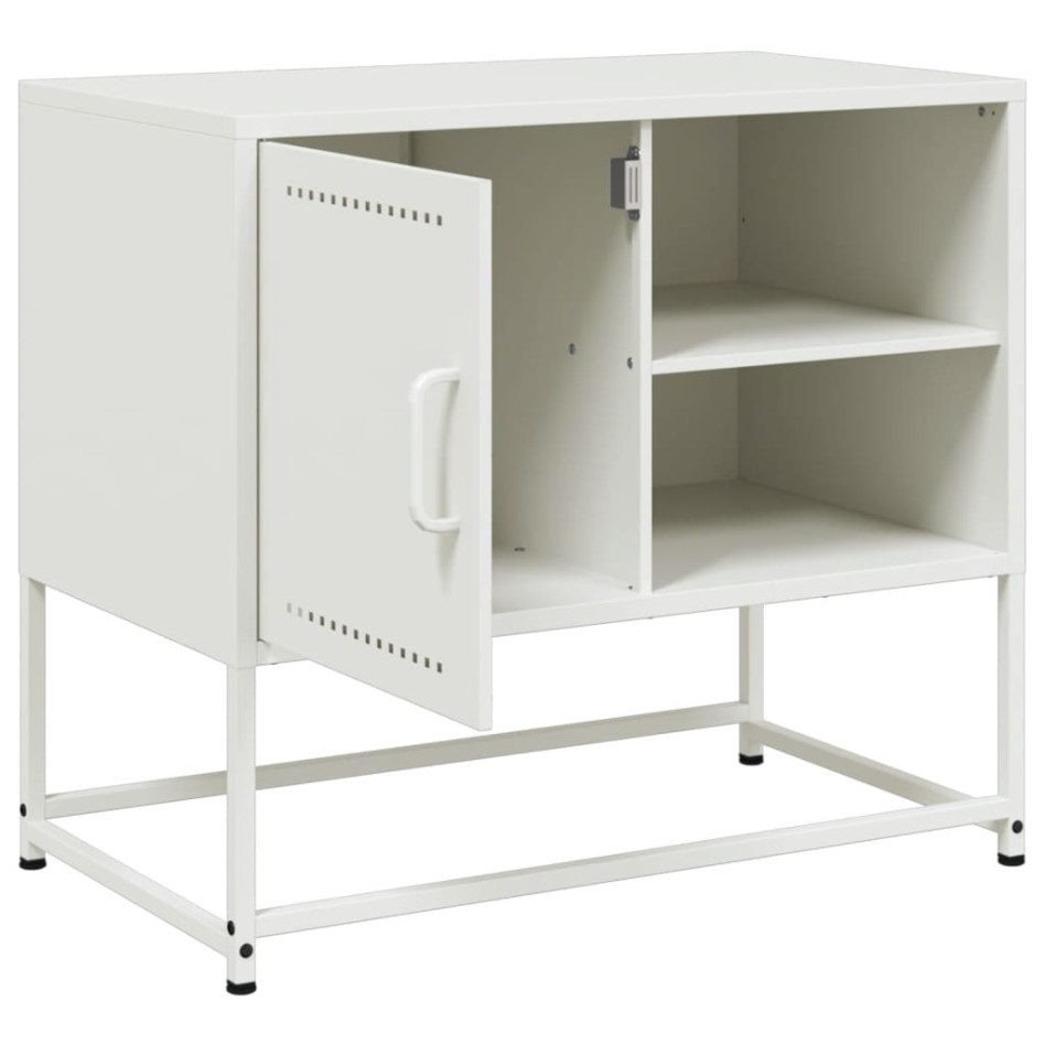 Mueble para TV de acero verde oliva 100,5x39x60,5